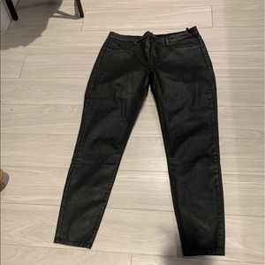 Blank NYC Coated Jeans Black Barely Worn! Size 31